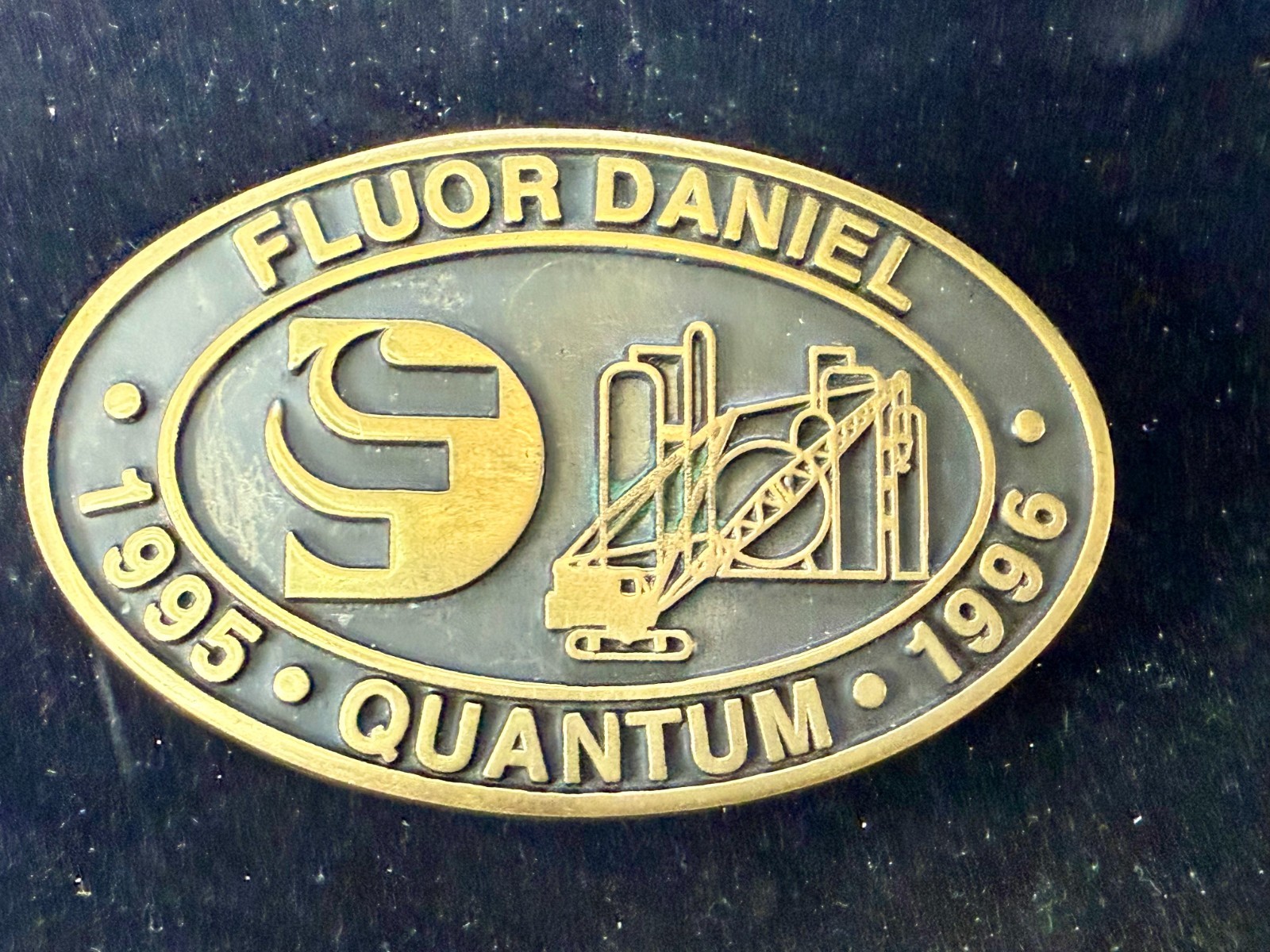 Fluor Daniel Quantum 1995-1996 Solid Brass Belt B… - image 12