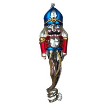 Department 56 Nutcracker Mercury Glass Large Handpainted Christmas Ornament