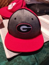 University of Georgia Bulldogs Nike True Snapback Hat Cap Red/Gray