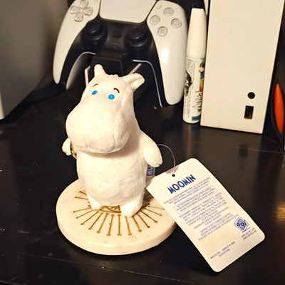 Moomin Moomin Character White Plush Keychain Stuffed Figure with Hang Tags