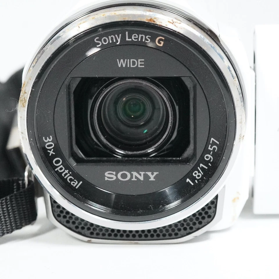 SONY HDR-CX535 Digital HD Video Camera Recorder HandyCam White 32GB Memory Used - Image 3 of 4