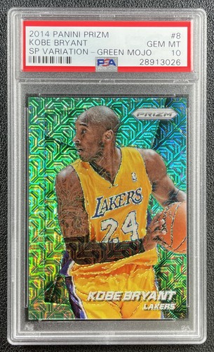 Kobe Bryant [Green Mojo] #8 2014 Panini Prizm SP Variations card