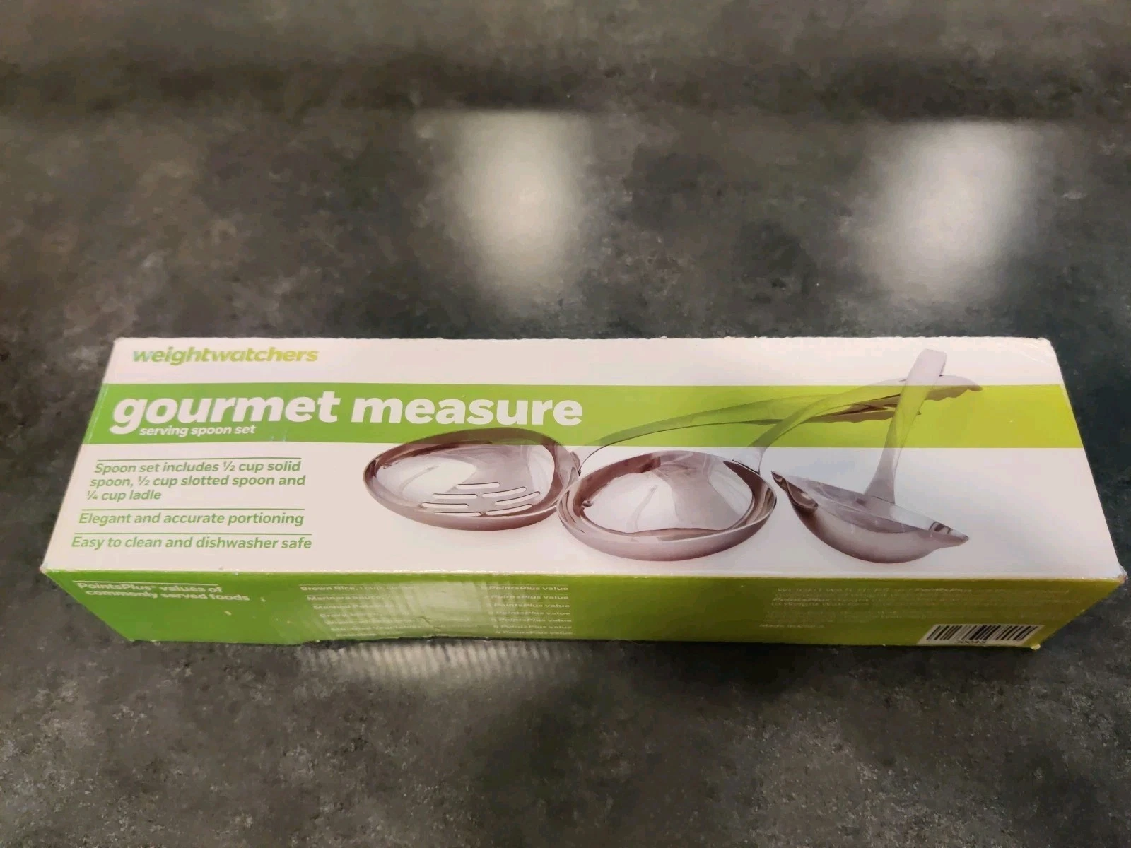 Weight Watchers WW Gourmet Measure Serving Spoon Set Stainless 30045 Nice!