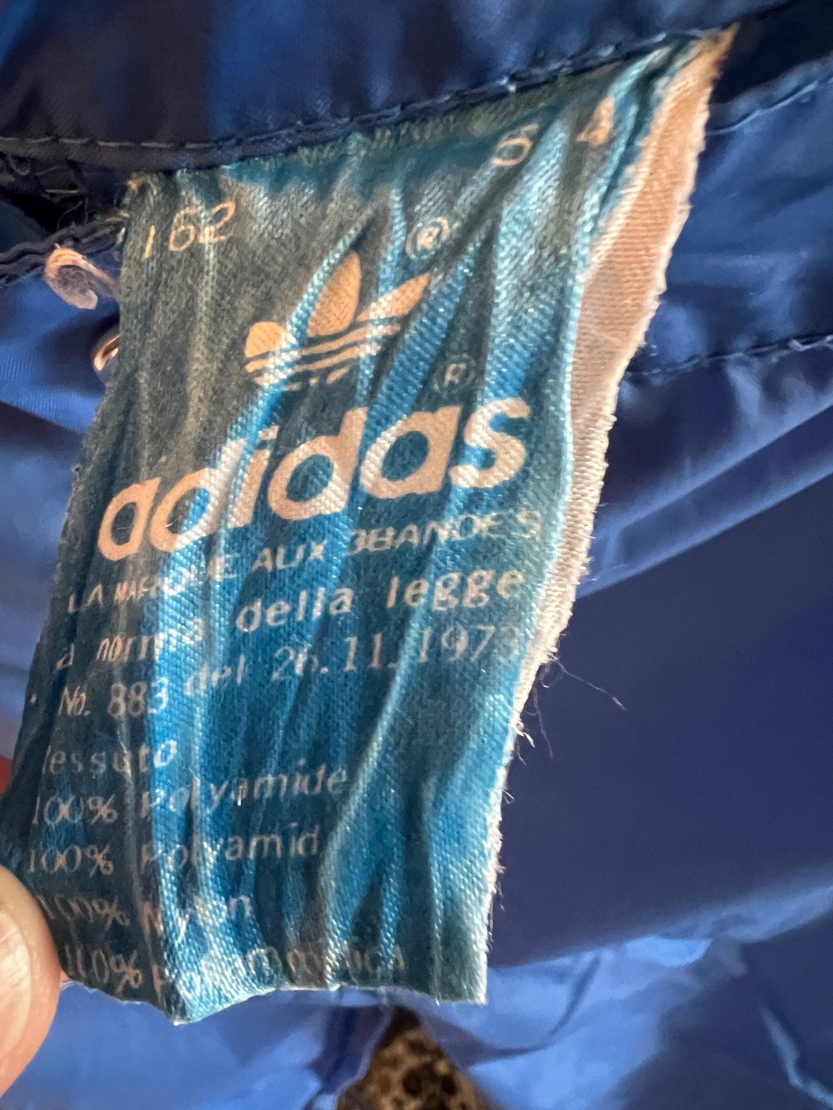 Rare Vintage Adidas Tracksuit Set Blue White Side Zip Warm Up Pants 70s 80s image 4