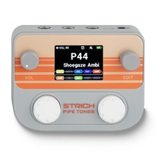 STRICH Pipe Tones Pocket Multi-Effects Processor for Guitar and Bass (Gray)