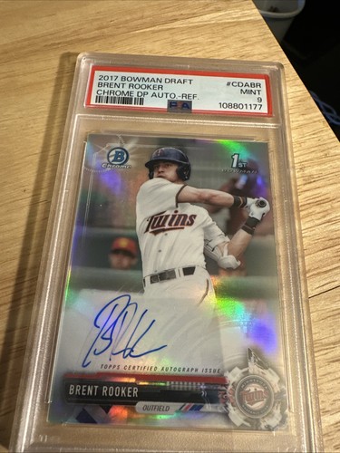 Brent Rooker #CDA-BR 2017 Bowman Draft Chrome Picks Autographs card