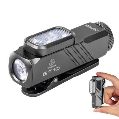 Sofirn ST10 Rechargeable Red LED Pocket Flashlight 1000 Lumens IPX6
