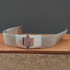 17.2mm Accutron Stainless Steel Mesh Kreisler nos 1960s Vintage Watch Band