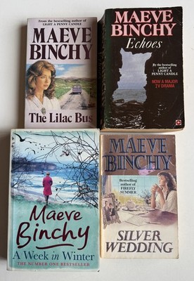 Maeve Binchy 4 Books Bundle PB Echoes Silver Wedding Lilac Bus Week in Winter