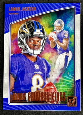 2018 Panini Donruss Lamar Jackson Rookie Gridiron Kings RC #RGK-17 Ravens