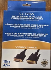 Brand New Ultra DVI-D 24-Pin Dual-Link Video Extension Cable Male To Female Conn