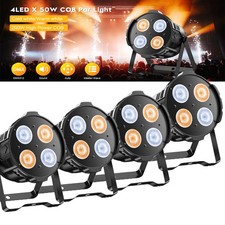 200W COB Par Lights DMX Stage DJ Church Birthday Party Cool and Warm White