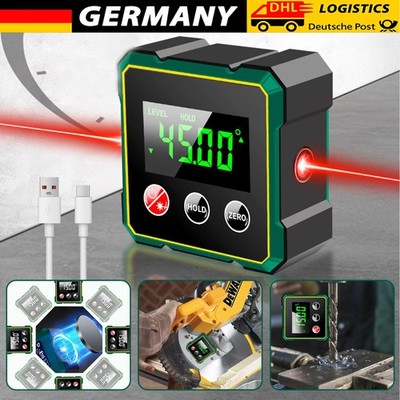 Mini Digital LCD Winkelmesser Magnet Winkelmessgerät Neigungsmesser Inklinometer
