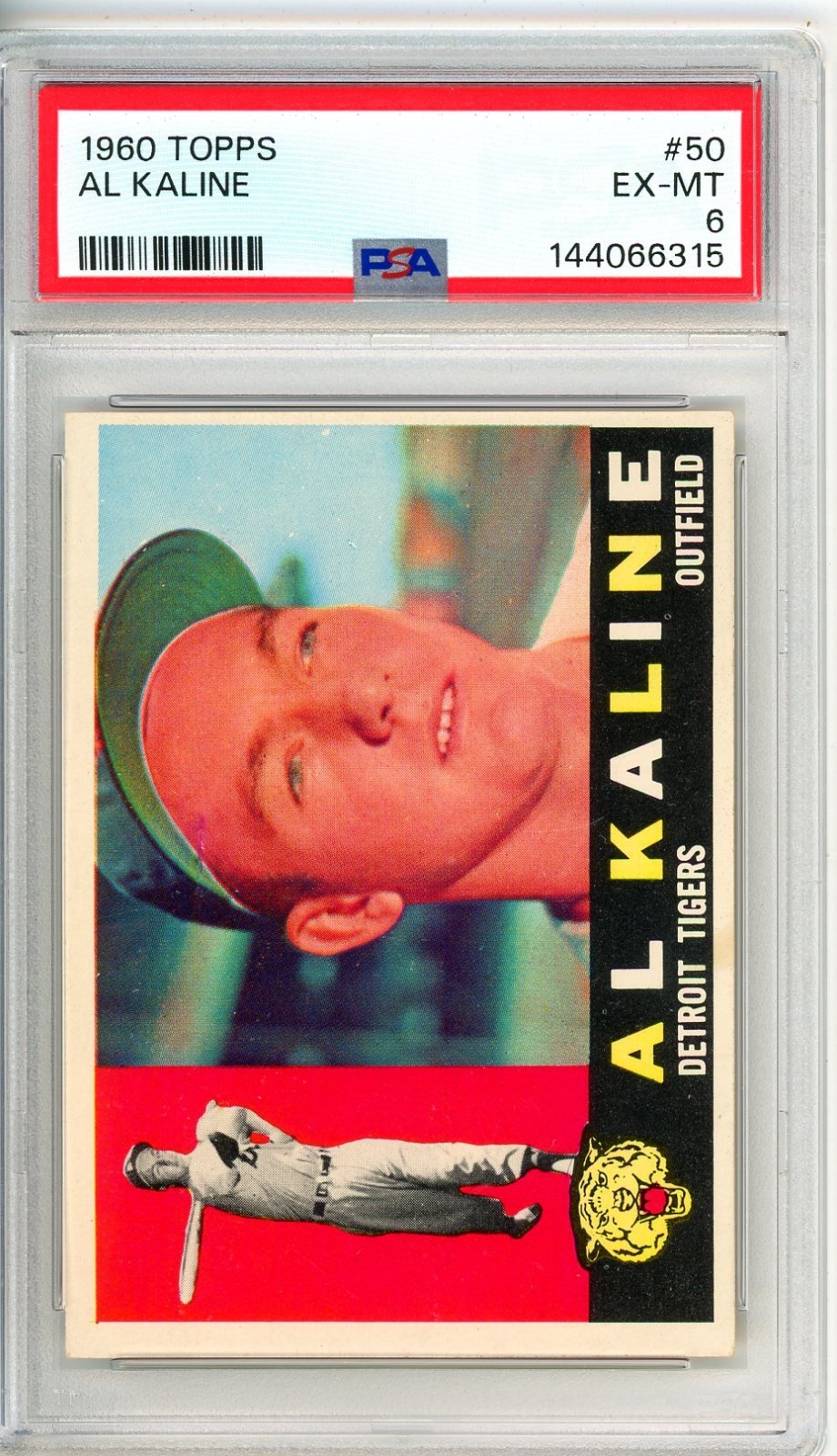 1960 Topps AL KALINE #50 PSA Grade 6 EX-MT Cond "JUST GRADED No Reserve"