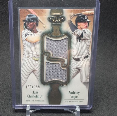 Topps 2026 Tier 1 Dual Player Relic Jazz Chisholm Jr. Anthony Volpe DPR-CJ /199