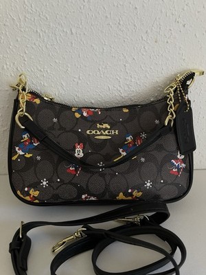 Coach Disney Signature Canvas Crossbody Umhängetasche klein, abnehmbar