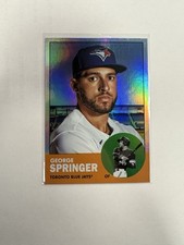 2022 Topps Archives - 1963 Topps Design George Springer #97 Rainbow Foil /199
