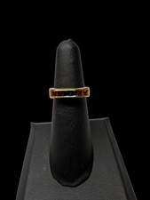 18K Yellow Gold Sapphire Ruby Citrine Band Ri...