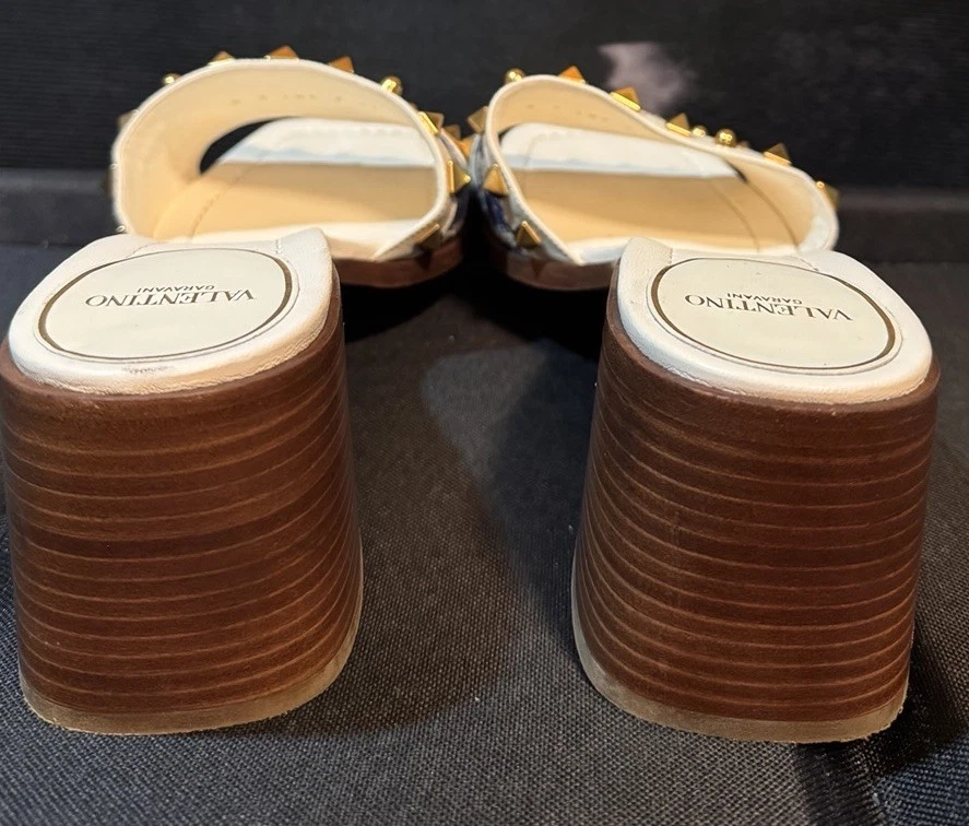 Valentino Garavani County Slide Sandal Ivory / Multi Women’s Size 11 US 41 EU - Image 4 of 4