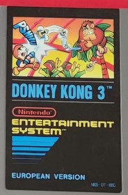 Donkey Kong 3, Jeu Nintendo NES avec sa protection  d'origine, European version