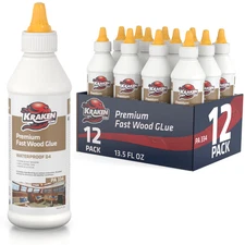 Kraken Bond D4 Premium Fast Wood Glue - 13.5 fl oz.  12 Pack
