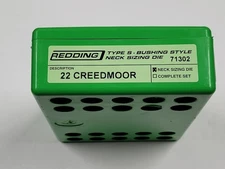 71302 REDDING TYPE-S NECK BUSHING SIZING DIE - 22 CREEDMOOR - BRAND NEW