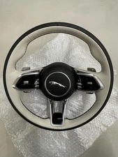 JAGUAR F - PACE JAGUAR SPORT LEATHER STEERING WHEEL WITH PADELS COMPLETE...
