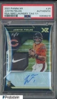 2021 Panini XR #JFI Justin Fields RC Rookie Nike Laundry Tag Patch AUTO 1/1 PSA