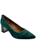 Donald Pliner Women's Suzette Kid Suede Pointed Toe Pump Evergreen