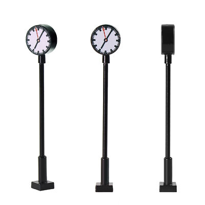 LQS62N 3pcs Model Railway N Scale Lights 1:160 Platform Clock Track Lamp