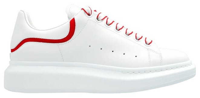 Size 8 - Alexander McQueen Oversized Sneaker New Tech Calf - White