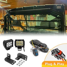 Fit Polaris Ranger 570/1000 Fullsize w/bus bar Pod LED Rear Tail Light Mount Kit