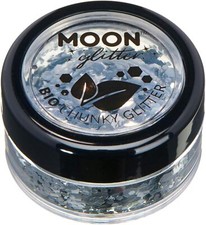 Biodegradable Eco Chunky Glitter by Moon Glitter - Silver - Cosmetic Bio Festiva