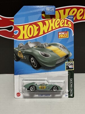 Hot Wheels Retro Racers 7/10 GLORY CHASER 123/250 *Pale Green*