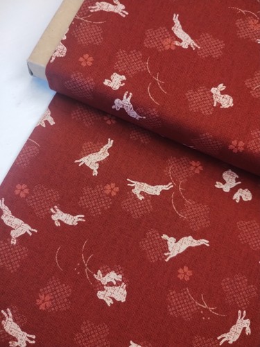 Tela tradicional japonesa de kimono de algodón conejo de Sevenberry 112 cm de ancho - Imagen 79 de 84