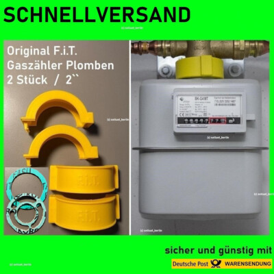 Gaszähler Sicherung Plombe Plombierschelle Gasleitung FiT