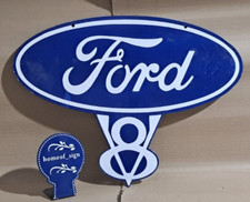 Ford Porcelain Enamel Sign 25 X 19 Inches 2 Sides