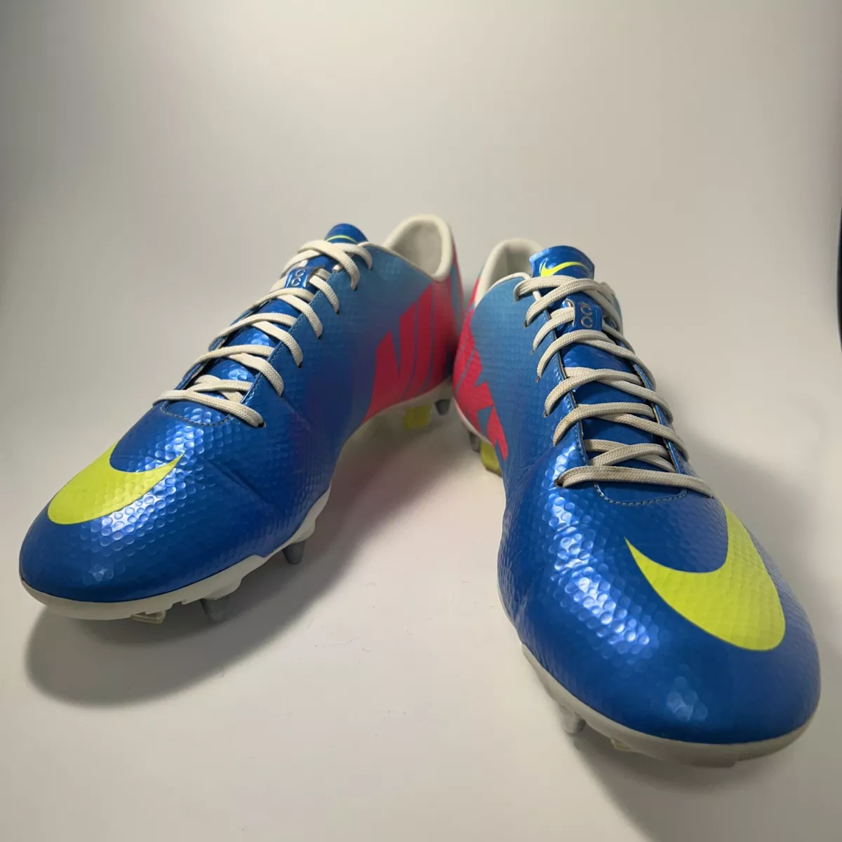 Size 13 Men s Nike Mercurial Vapor IX SG Pro Neptune Blue 555607 474 Wmns 14.5