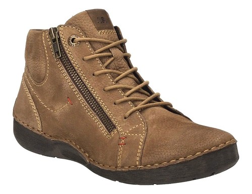 Josef Seibel Shoes Germany Fergey Leather Comfort Zip Lace Ankle Boots Fergey 67 - Picture 4 of 9