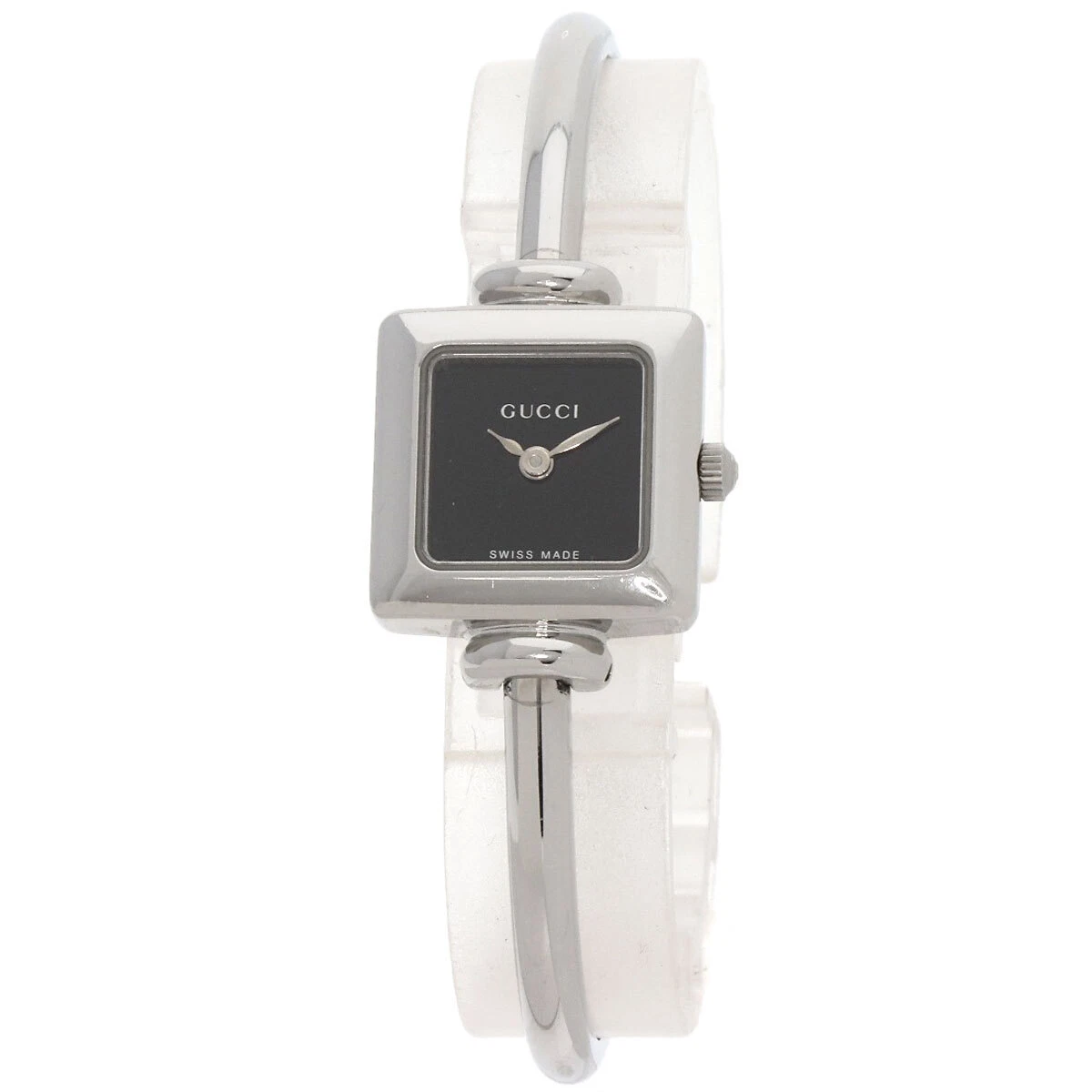 Montres femme GUCCI visage carré 1900L acier inoxydable/acier inoxydable
