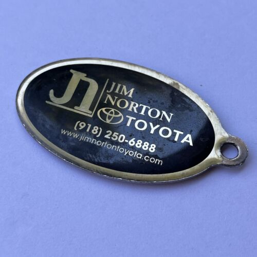 Vintage Toyota Keychain Advertising Car Dealership Logo Metal Resin Acrylic OK - Picture 3 of 9