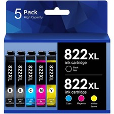 822XL T822 Black Color Ink for Epson 822 WorkForce WF-4834 WF-4820 WF-4830 Lot
