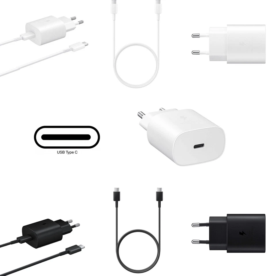 Original Samsung Schnell Ladegerät Ladekabel USB-C zu USB C Galaxy A14 A34 A54 - Bild 2 von 2