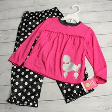 Carter's Vintage Girl's Pajama Set Size 4 Top Silky Pants