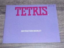 Original NES Manual Instruction Booklet for Tetris Nintendo 1989 US NES-EI-USA