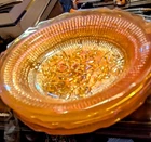 Beautiful Vintage Jeanette Carnival Glass Bread Plates Set Of 5