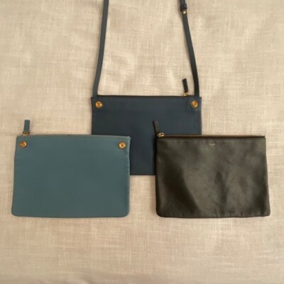 ☆☆CELINE☆☆ [Celine] 24FW (10L832CQH 04LU) Women’s Triop Trio leather crossbody bag Celine Black in Leather - 43664807