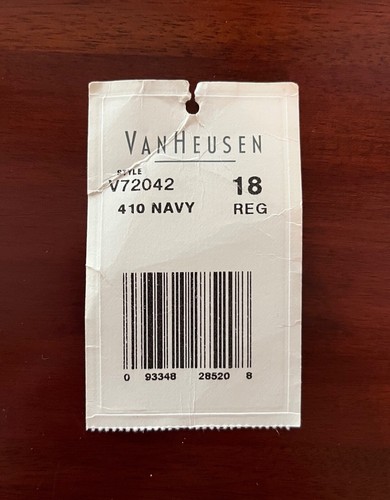 Navy Blue Van Heusen Boys 18 Blazer Sport Coat Jacket Brass Buttons Year Round - Picture 13 of 14