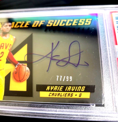 RARE PSA 9 MINT SP /99 KYRIE IRVING 2013 PANINI PINNACLE OF 