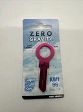 Hillman 449003 Zero Gravity House Padlock Universal Key Blank Double Sided Pink